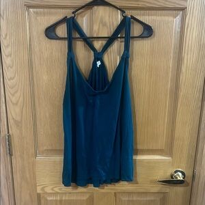 Teal Maurices Top with Strappy Back